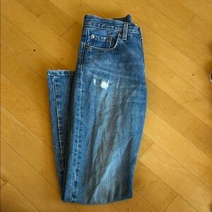 Levi's 501 Blue Straight Jeans